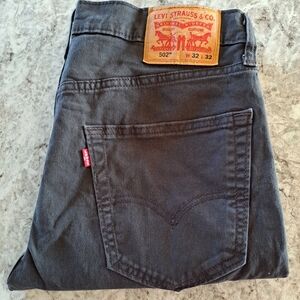Levi's 502 men's black stretch jeans 32x32